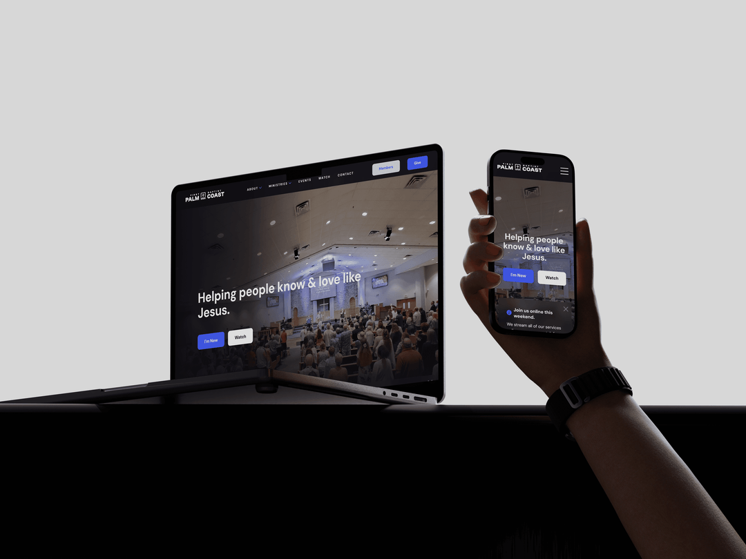 Humble Church website designed and built by Ten10 Creative